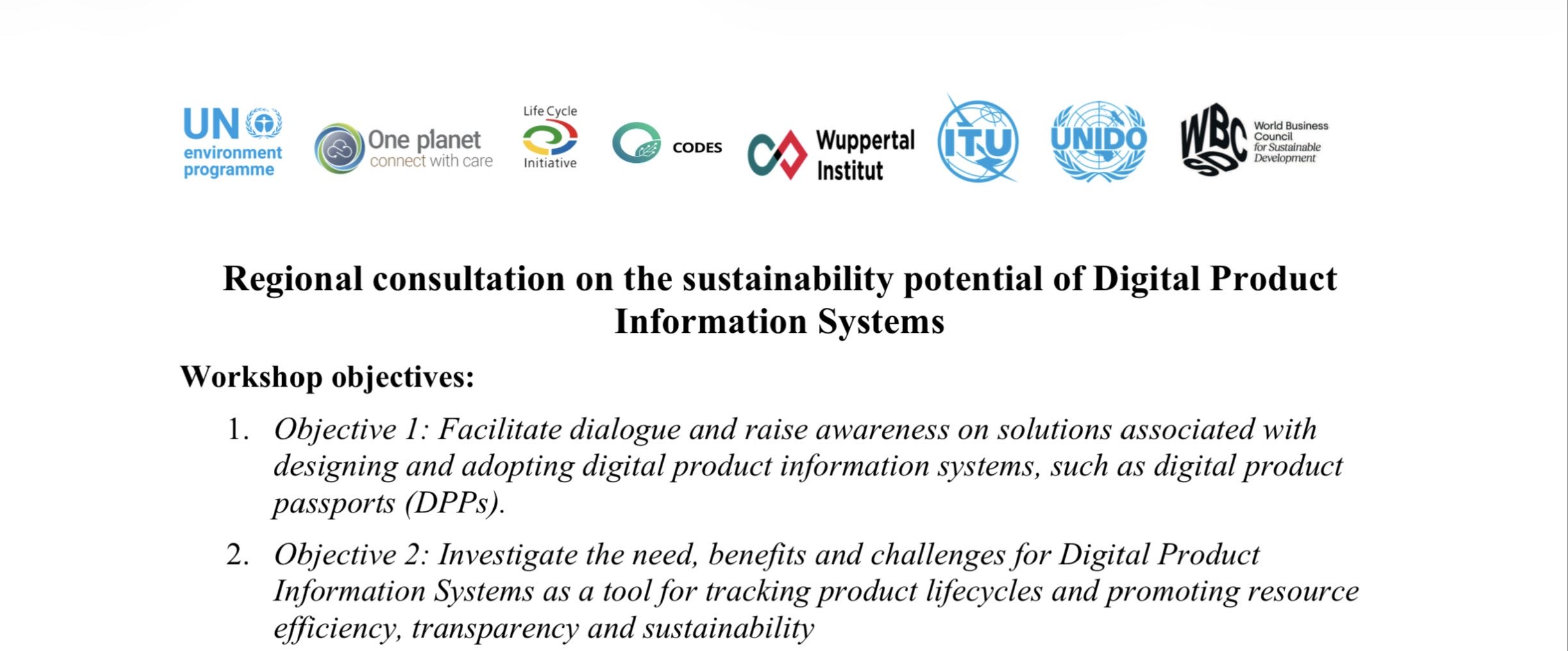 UNEP Regional Consultation panel